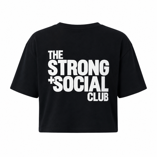 Womens Signature Cropped Tee - Black