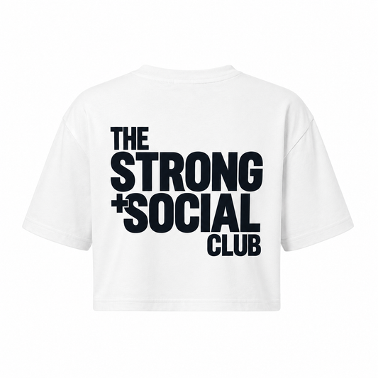Womens Signature Cropped Tee - White
