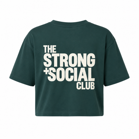 Womens Signature Cropped Tee - Teal