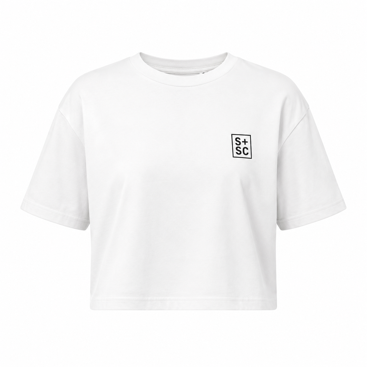 Womens Signature Cropped Tee - White