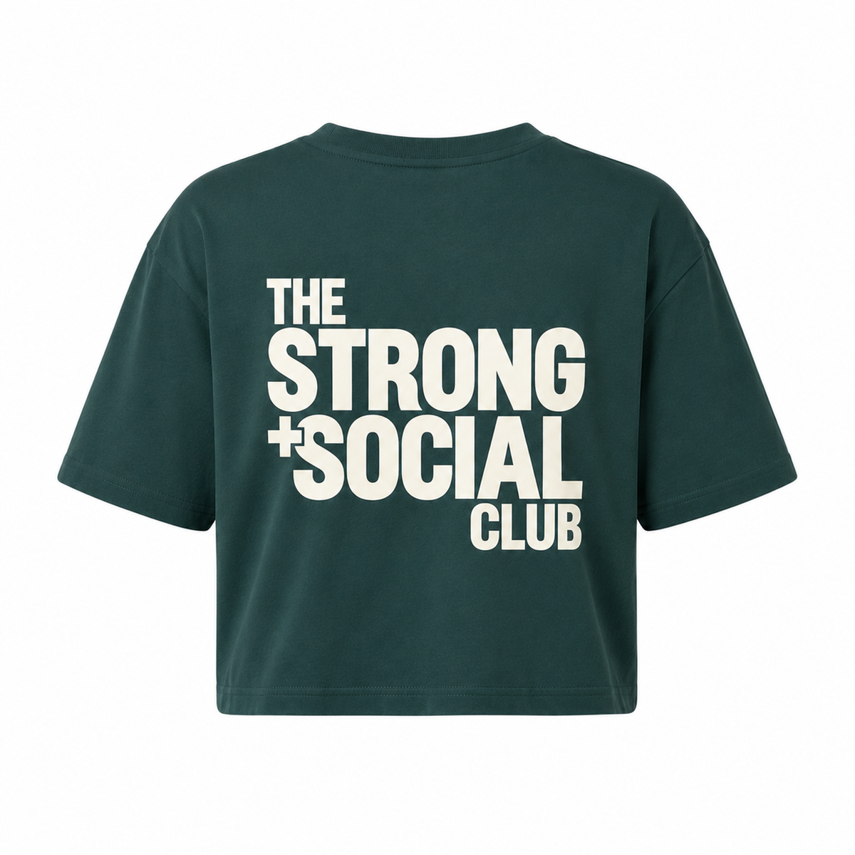 Womens Signature Cropped Tee - Teal